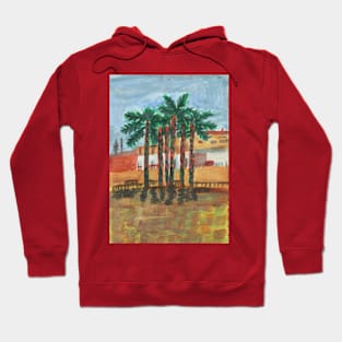 Palm Trees in Malaga City Hoodie